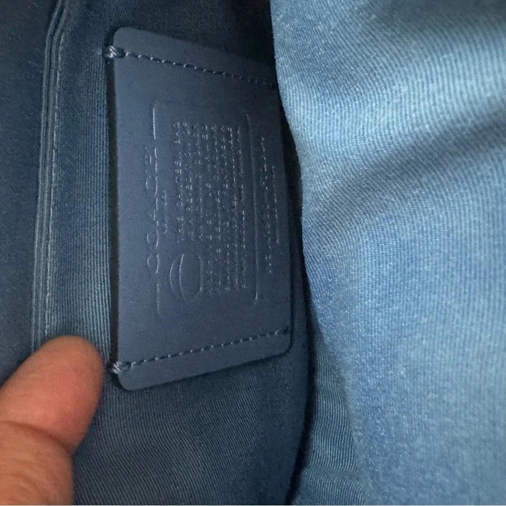 Coach navy signature